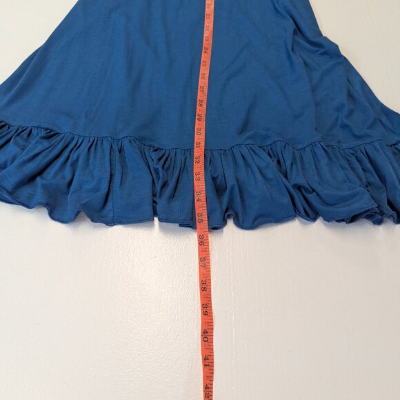 Betsey Johnson Size P (Small/Petite) Cerulean Blue Halter Dress *See notes - Picture 10 of 15